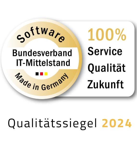 Qualitätssiegel Software Made in Germany für das argvis; Maintenance Portal