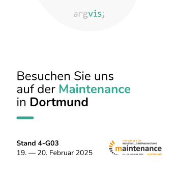 Besuchen Sie uns auf der Maintenenace in Dortmund | Stand 4-G03 vom 19. bis 20. Februar 2025 - dazu wird das Logo der Leitmesse für Industrielle Instandhaltung maintenance mit orange schwarzen Schriftzügen eingeblendet