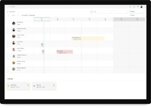 Screenshot: Plantafel in der mobilen Instandhaltung mit argvis; Maintenance Portal